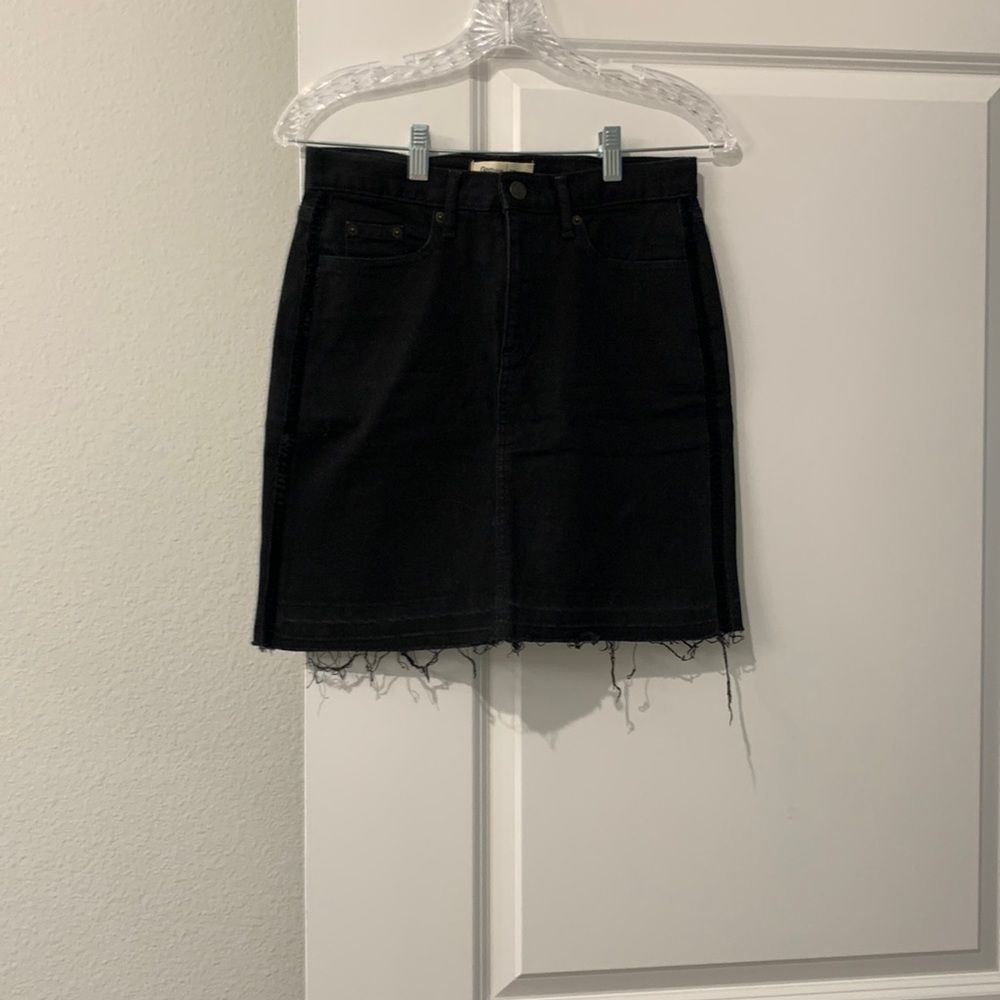 Black Jean Miniskirt by Gap